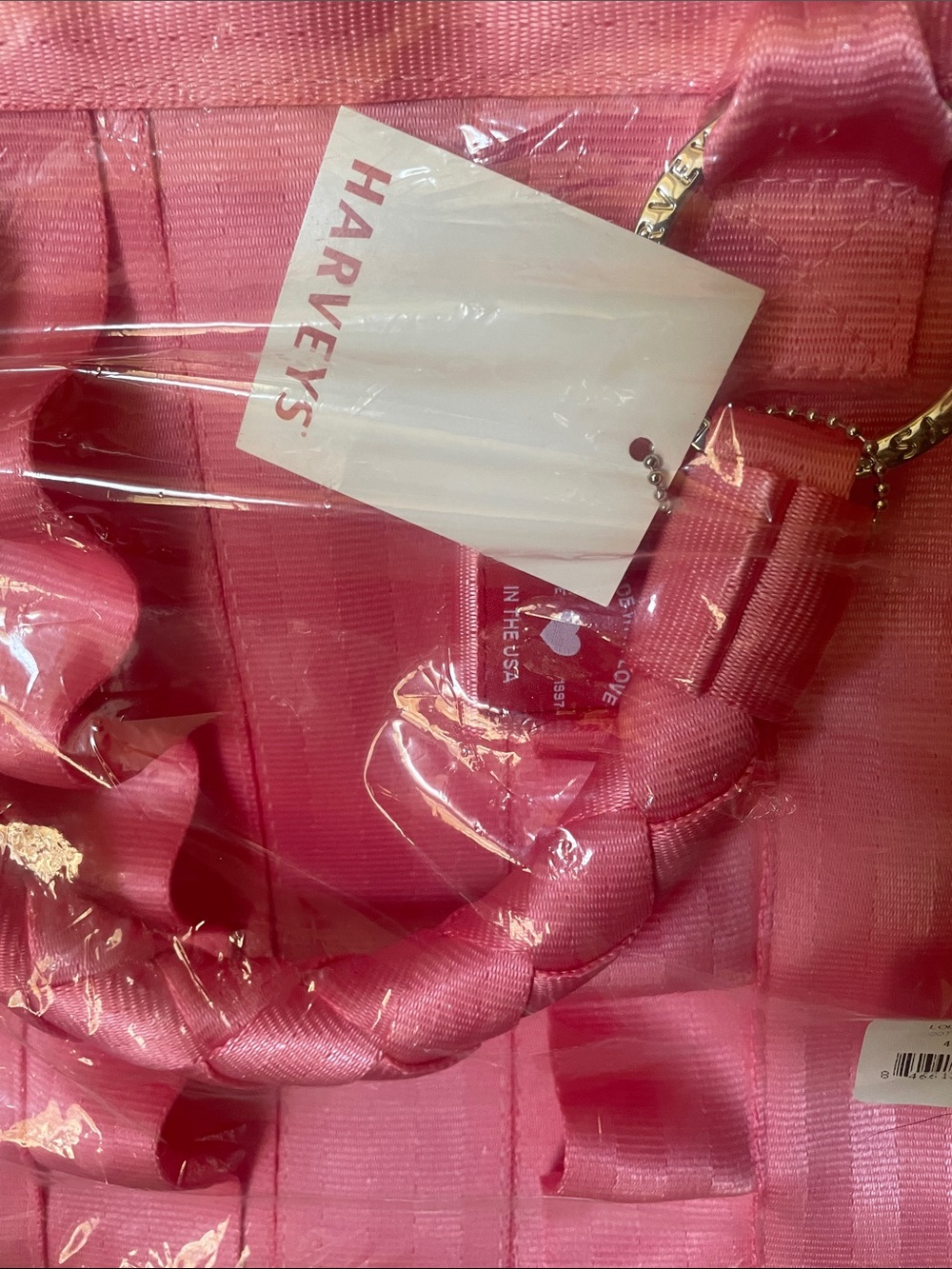 Harveys Cotton Candy Pink Ruffle Lola Satchel Tote - Picture 3 of 4